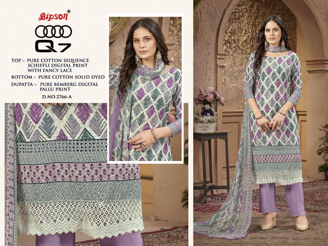 Audi Q7 2766 By Bipson Cotton Non Catalog Dress Material Wholesale Price In Surat 